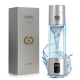 PUREPEBRIX Hydrogen Water Bottle Generator - Up to 6400 PPB, 12-Hour Hydrogen Retention, H2 Certified SPE/PEM Tech, Portable, Recovery & Thoughtful Wellness Gift (Sliver)