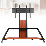 Velorantia Rolling Floor TV Cart Height Adjustable for 60 to 100 Inch TVs