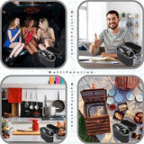 ALTIJARAT INT-Car Bin with 90 Pcs Trash Bag-This Car Trash Can Easy to Hang- Car Bin Tidy is Water-Resistance