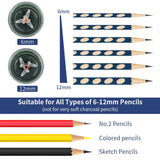 AFMAT 6 Holes Pencil Sharpener for 6-11mm Pencils and Electric Pencil Sharpener for 6-12mm Pencils, 2 Pack