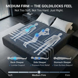 Queen Mattress 12 Inch Memory Foam – Cooling Gel for Hot Sleepers, Pressure Relief for Back Pain, 3 Firmness Options (Plush/Medium/Firm), CertiPUR-US, 100-Night Trial (Medium)