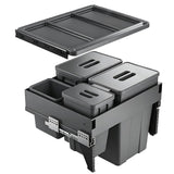 Silent Pull-Out Trash Can for Kitchen Cabinet, 47L Capacity with Damping Hook Design, Ideal for Kitchen, Bathroom & Office - Smooth Sliding Rails for Easy Access