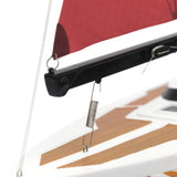 PLAYSTEM Voyager 400 RC Controlled Wind Powered Sailboat in Red - 26" Tall