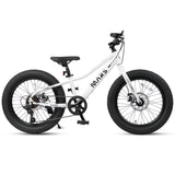 Glerc Mars 24 Inch Fat Tire Kids Mountain Bike for Boys 9-15 Years Old