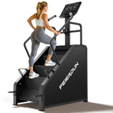 FEIERDUN SC3 Stair Stepper Machine for Home Gym, Commercial Grade Stair Climber with LED Screen, Stair Machine with 15 Speed Levels for Cardio and Lower Body Workout, 660LBS Capacity, 24-164 Steps/Min