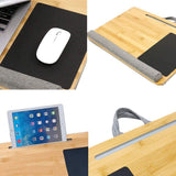 Laptop Desk Home Office Lap Desk Portable Lap Desk with Cushion Mouse Pad Home Office