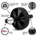 Ab Roller Wheel with Knee Pad Mat for Abdominal & Core Strength Training for Men & Women RUBEX