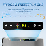 Antarctic Star 12 Volt Refrigerator,43QT(40L)Electric Cooler Compressor, Portable Refrigerator -4℉~68℉,Car Fridge, GREEN