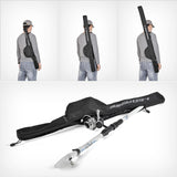 LEOFISHING Portable Fishing Rod Case Folding Fishing Pole Bag Fishing Pole Tackle Protective Cover Case Fishing Spinning Rod Bag Special Design for Fishing Poles with Reels 3 Size (Medium)