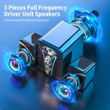 NJJOWRQ High Volume Wired Speakers with Microphone and Suitable for Desktop and Laptop Computers