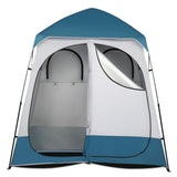 Vasitelan 2 Room Shower Tent, 7.5 FT Instant Pop Up Shelter with Carrying Bag, Privacy Changing Room Tent for Portable Toilet, Easy Setup, Perfecr for Camping, Dressing Outdoor or Indoor