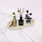 Beige Resin Bathroom Accessory Set, 5 Pcs Bathroom Accessories Set with Lotion Dispenser,Soap Dish,Toothbrush Holder,Vanity Tray,Qtip Holder Dispenser, Modern Bathroom Decor and Housewarming Gift Set