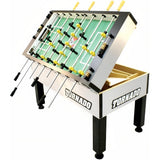 Tornado Platinum Tour Edition T-3000 Tournament Foosball Table Soccer Game - 3 Goalie - Silver - Coin Operated