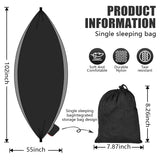 OBTANIM Camping Hammock 500lbs Portable Lightweight Single or Double Hammock with Tree Straps and Carry Bag for Camping Backpacking Hiking Travel Beach Outdoor Indoor (Gray and Black)