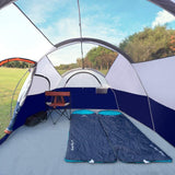 CAMPROS Tent-8-Person-Camping-Tents, Waterproof Windproof Family Tent, 5 Large Mesh Windows, Double Layer, Divided Curtain for Separated Room, Portable with Carry Bag - Blue CAMPROS CP