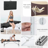 FDW Aluminium Massage Table Portable Massage Bed 24 inch Wide Lash Bed Height Adjustable Spa Bed with Non-Woven Bag for Spa Footmassage Facial CareSpa Tattoo
