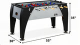 KICK Legend 55" Foosball Table (Gray) – Professional Full-Size Indoor Game Table