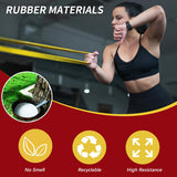 WHATAFIT Resistance Bands,Pull Up Assist Bands Set with Handles, Exercise & Workout Bands with Door Anchor for Men & Women – Home Fitness Equipment for Strength Training, Stretching