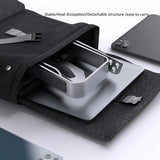 DTTLYQF Adjustable Aluminum Laptop Stand Portable Notebook Support Holder for Computer Tablet Riser Cooling Bracket(OneColor)