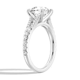 MSBLUE® 2ct Size 6.5 Round Cut Moissanite Engagement Ring, Promise Ring