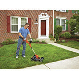 BLACK+DECKER 3-in-1 String Trimmer/Edger & Lawn Mower, 6.5-Amp, 12-Inch, Corded (MTE912)