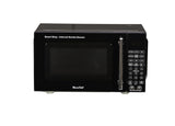 MicroChill USB Microwave with Smoke Sensor, 2 USB Ports, Door Lock, 6 Cook Settings, Mute Function, Express Cook, +30 Seconds Function, Auto Defrost, Timer, Eco Mode, Easy Clean Dark Grey Interior.