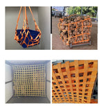 Lifting Net Net Bag Net Security Tear Resistance Strong Load-Bearing Covering Cargo Used in Construction Cargo Hanging Net Lifting Net Straps Flat Nylon Net 15X15cm mesh ( Color : 2T , Size : 3X3m )
