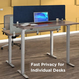 Desk Divider; Sound Proof Dividers - Privacy Shields for Student Desks and Desk Privacy Panels (Dark Blue, 23" W x 18”H) VaRoom