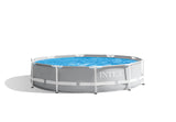 Prism Frame Premium Above Ground Swimming Pool Set: 10ft x 30in – Includes 330 GPH Cartridge Filter Pump Intex