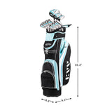 Women’s Complete Golf Clubs Package Set Includes Driver, Fairway, Hybrid | Right Handed KVV