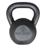 Body Sport Cast Iron Kettlebell, 30 lb. – At-Home Gym Equipment – Kettlebell Free Weights – Strength & Core Training Equipment – Cast Iron Resistance Workout Gear