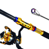 TEDILUVI Fishing Rod Short Sea Wheel Set Luya Gear with Bag