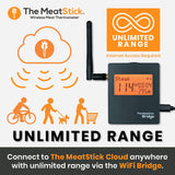Bridge Set | 2-Probe Package | Smart Wireless Meat Thermometer | Unlimited Range Digital Food Probe with Bluetooth | for Smoking, Grilling, BBQ. Etc The MeatStick