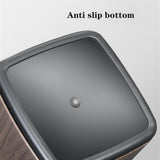 Trash Bin Kitchen 3.1 Gallon Square Garbage Can, Open Top Metal Design with Removable Liner for Office, Living Room, Hotel and Commercial Use