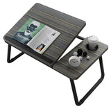 PPXCZZ Laptop Bed Table Foldable Lap Desk Stand Adjustable Laptop Table for Bed Notebook Desk Portable Notebook Bed Tray with Cup Holder