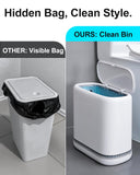 2.3 Gallon Slim Small Bathroom Trash Can with Lid