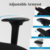 YFO Big and Tall Office Chair 500LBS - Computer Desk Chair with Adjustable Lumbar Support, Heavy Duty Ergonomic Mesh with 360 Rotation 4D Arm and Extra Wide Comfty Seat