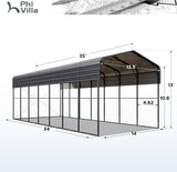 PHI VILLA 14X35 RV Carport, Metal Carports Canopy Heavy Duty Car Garage