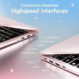 NIMO 17.3" FHD Laptop, AMD Ryzen 5 6600H (6C/12T, Up to 4.5GHz) 16GB DDR5 512GB SSD, Big Screen Notebook with 100W PD Fast Charge, Backlit KB, Fingerprint, WiFi 5, Win 11 - Work, Study & Streaming