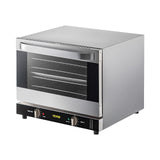 VEVOR Commercial Convection Oven, 66L/60Qt, Half-Size Conventional Oven Countertop, 1800W 4-Tier Toaster w/Front Glass Door, w/Trays Wire Racks Clip Gloves, 120V