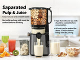 Juicer Machines with 5.8" Large Chute, 2-in-1 Cold Press Juicer for Whole Vegetables Fruits 400W, Masticating juicer Easy to Clean Juice Extractor Machine for Making Nut Mike, Juice, Premium Gray