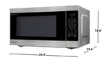 SHARP Countertop Microwave Oven with Removable 16.5" Carousel Turntable, 1200 Watt, 2.2 Cubic Feet, Stainless Steel