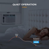 ROVSUN Smart 6000 BTU Window Air Conditioner with WiFi, Energy Saving Window AC Unit with Remote & App Control & Timer Function & Easy Install Kit, for Rooms up to 250 Square Feet, 115V/60Hz, White