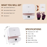 Automatic Heat Press 2 & Auto Tumbler Heat Press Machine Bundle - White Automatic Heat Press Machine