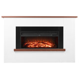 VEVOR 65.5 inch Freestanding Fireplaces, 1500W 5120BTU Fake Electric Fireplace Stove Heater with Mantel, Overheating Protection, Adjustable Flames,Timer, Remote, for Living Room,Bedroom