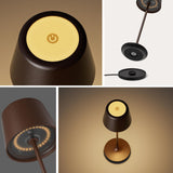 CORDIVA Cordless Table Lamp, Aluminum Rechargeable Dimmable LED Desk Lamp