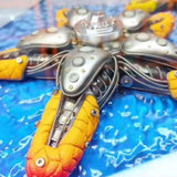 MechPuConToy 3D Metal Starfishes Bionic Mechanical Model Surrealistic Creative Collectible Kits, for Teens and Adults (Finished Version)