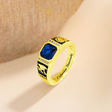 Oseew 2027 Men Class Ring High School Graduation (Yellow Gold)