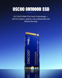OSCOO 2TB M.2 2242 NVMe SSD PCIe Gen4 x4, Up to 4800MB/s, 3D NAND Internal SSD with Graphene Cooling, for Laptop, Ultrabook, Lenovo ThinkPad, Dell Latitude, Intel NUC, Mini PC,Embedded Systems