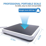 FAFAGLGL Physician Scale(660 lb) ，Medical Floor Scale for Body Weight，KG/LB/LB:OZ Three Units, 12.5" x 12.9" Platform， Heavy Duty Medical Grade Physician Scale in Home, Hospital and Weight Loss